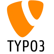Billedet viser Typo3 logoet og linket peger til ekstern side hos Typo3.com